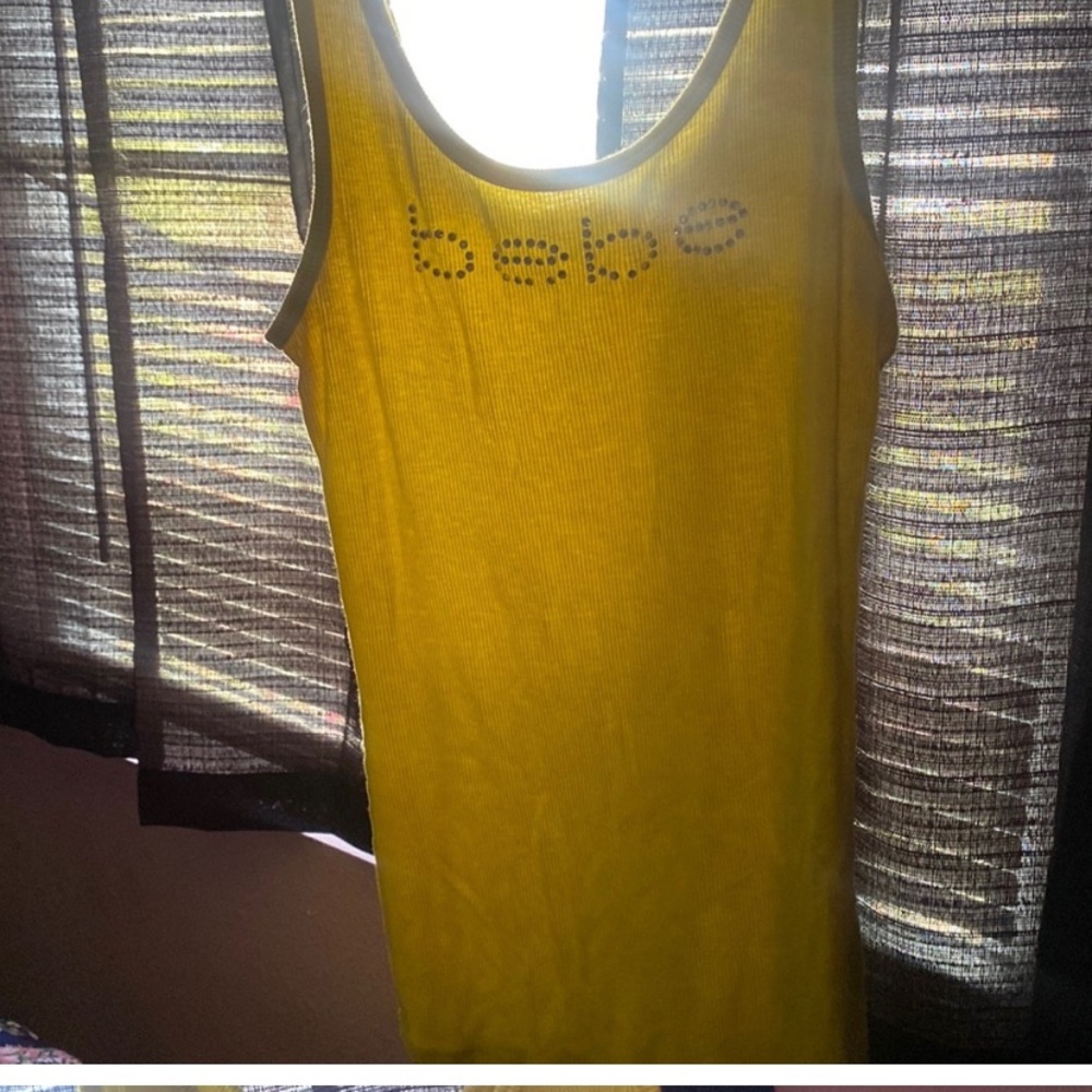 Bebe yellow size small stretchy